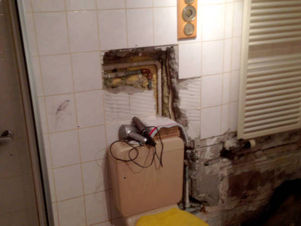 Remise en état complète suite à une infiltration d'eau